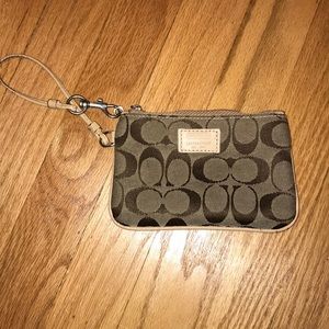 Light Brown Coach Wristlet